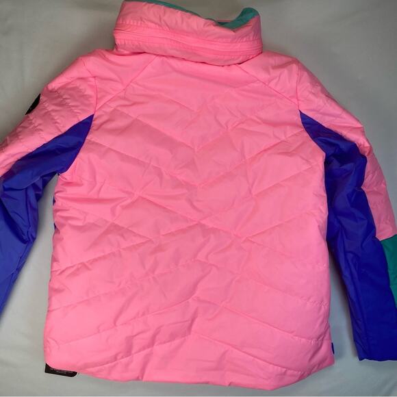 Obermeyer Womens Rhiannon Anorak Jacket Popover Down Filled Pink Size 12 - Picture 10 of 15